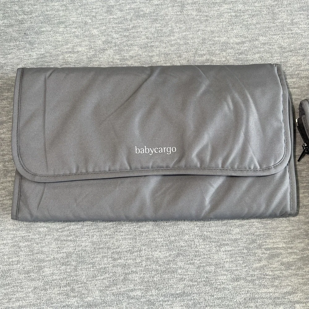 Babycargo Stroller Diaper Bag with Changing Pad Large Size Light Travel Gray EUC